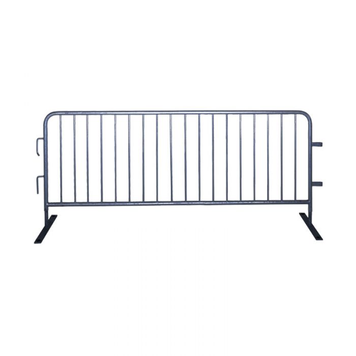 Steel barricade fence rental
