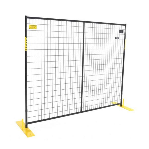 black wire fence rental