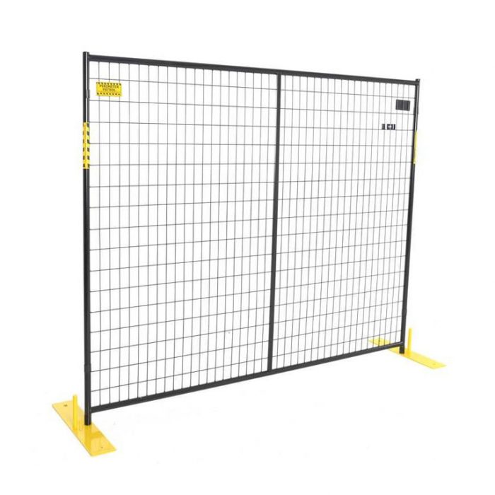 black wire fence rental