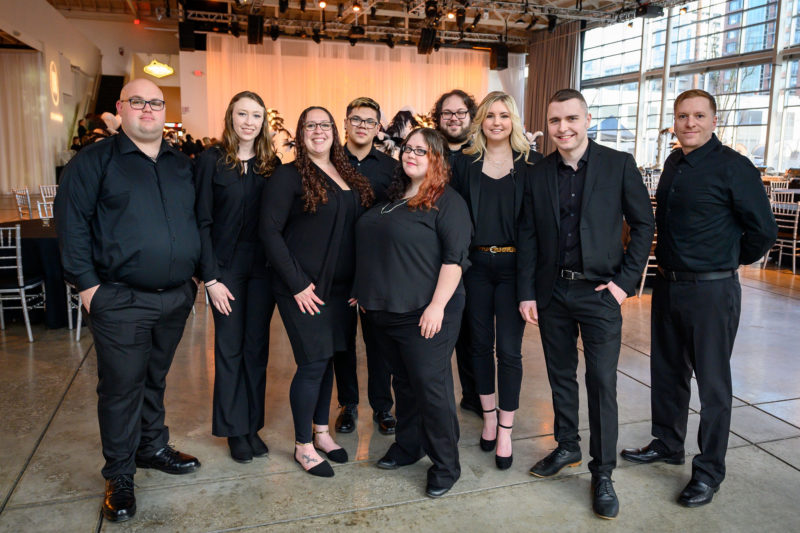 Treadway Events staff dressed in all black Treadway Events staff dressed in all black