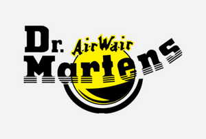 a logo with black and yellow letters