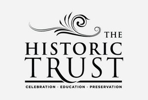a logo with black text